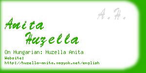 anita huzella business card